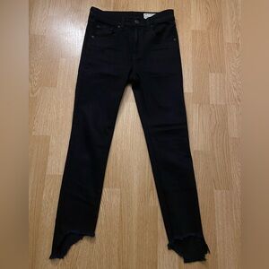 Rag & bone skinny 10 Inch Capri black jeans sz 25